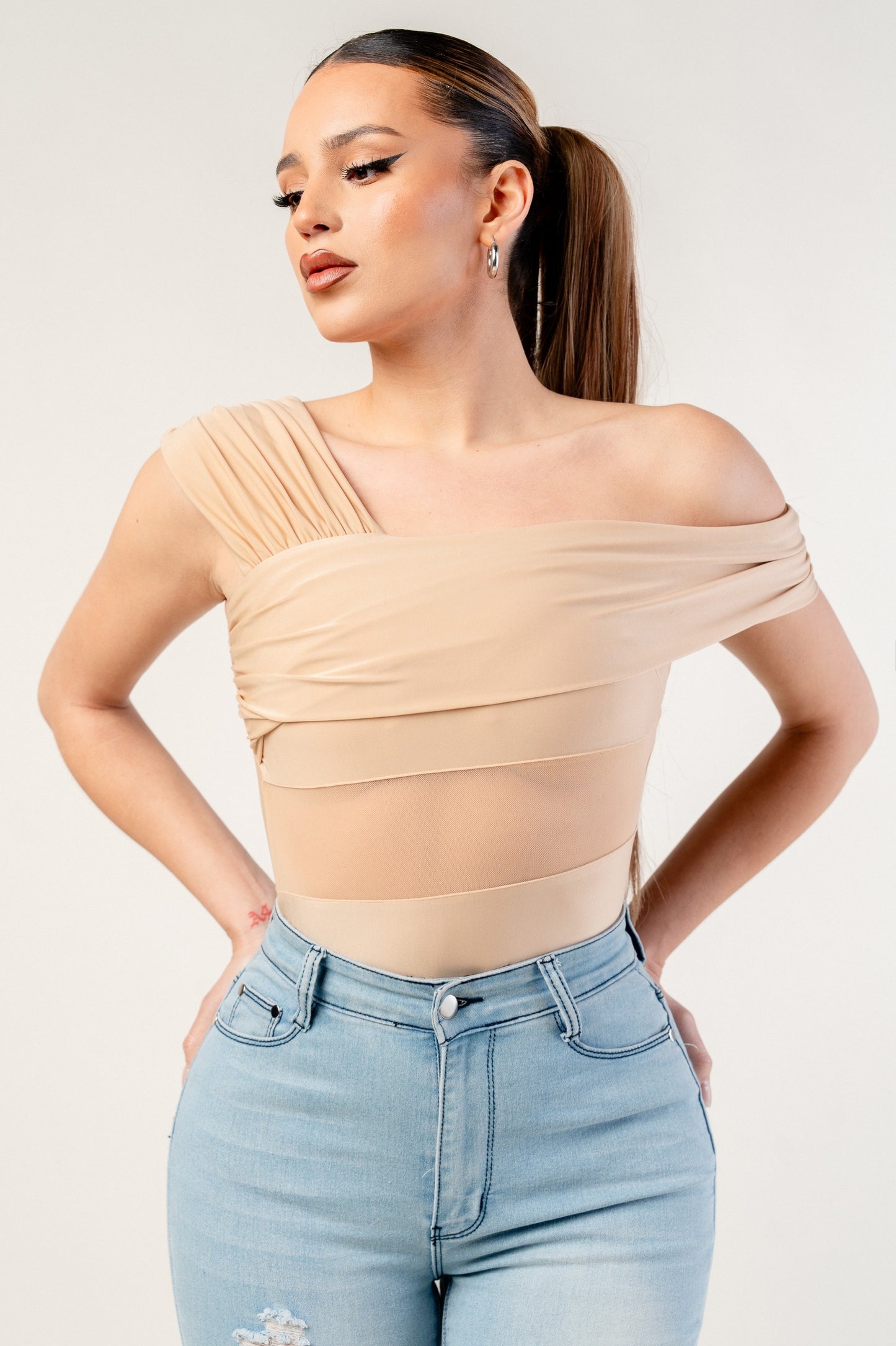 CRYSTAL KNIT BODYSUIT