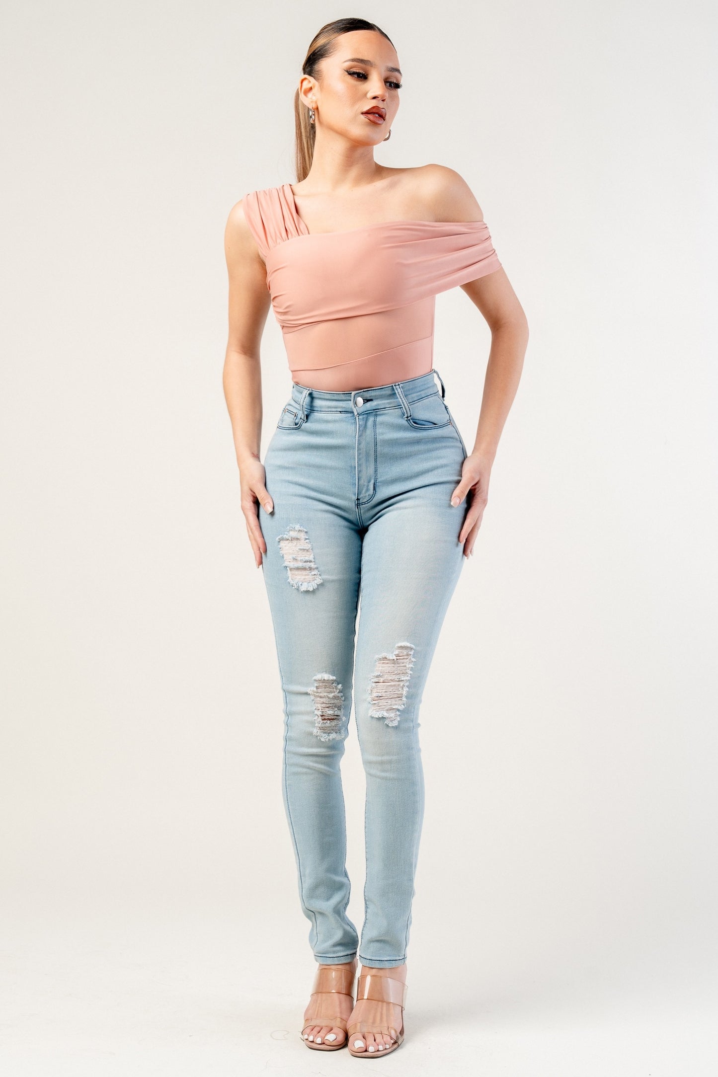 CRYSTAL KNIT BODYSUIT