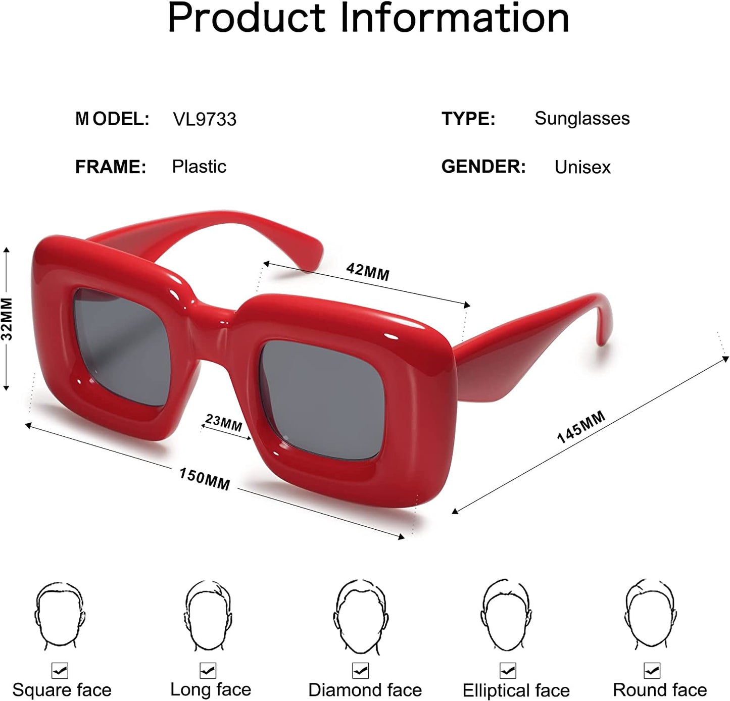 PARIS RETRO UNISEX SUNGLASSES