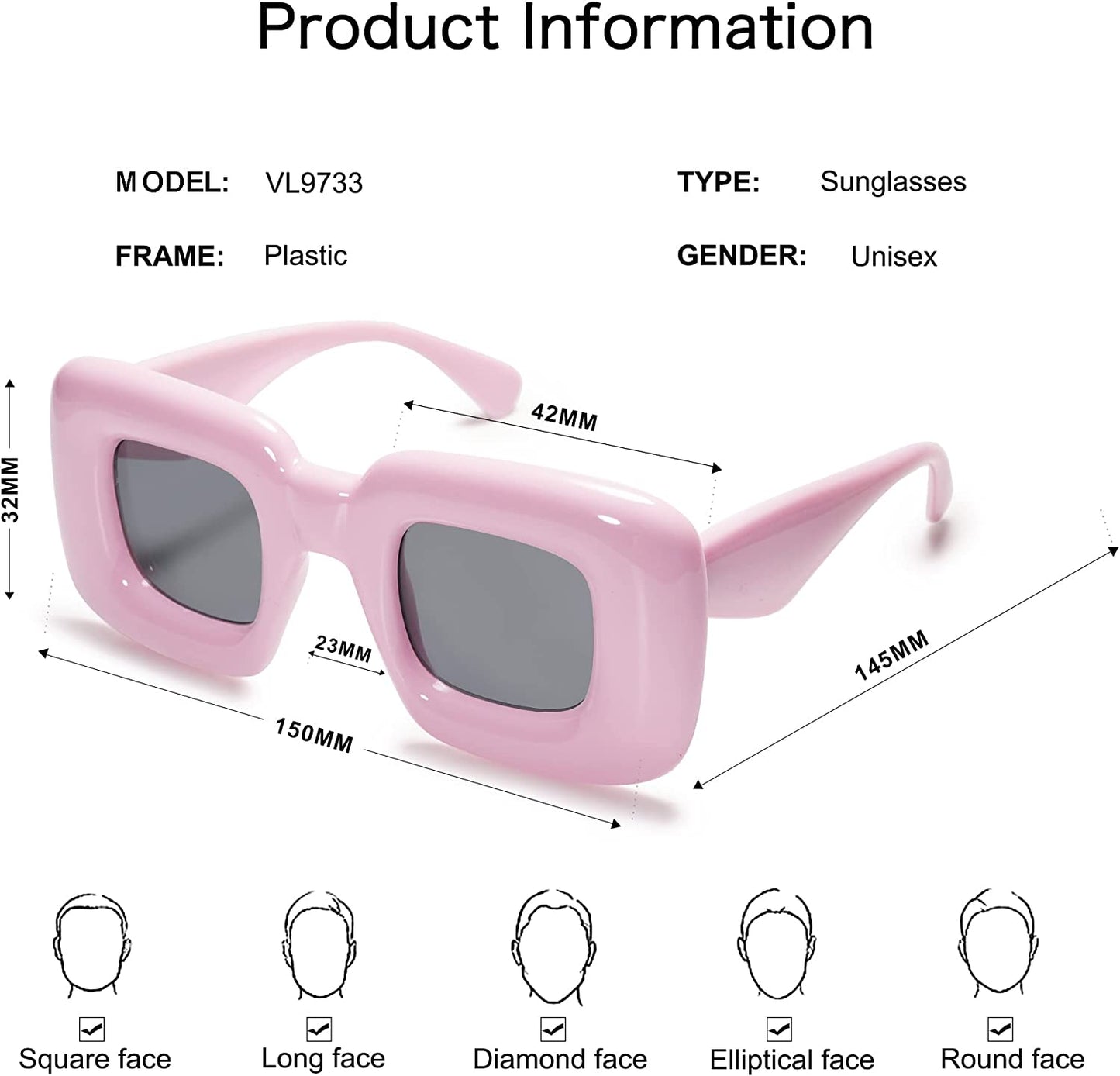 PARIS RETRO UNISEX SUNGLASSES
