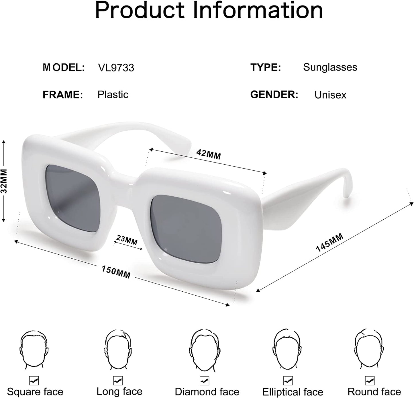 PARIS RETRO UNISEX SUNGLASSES