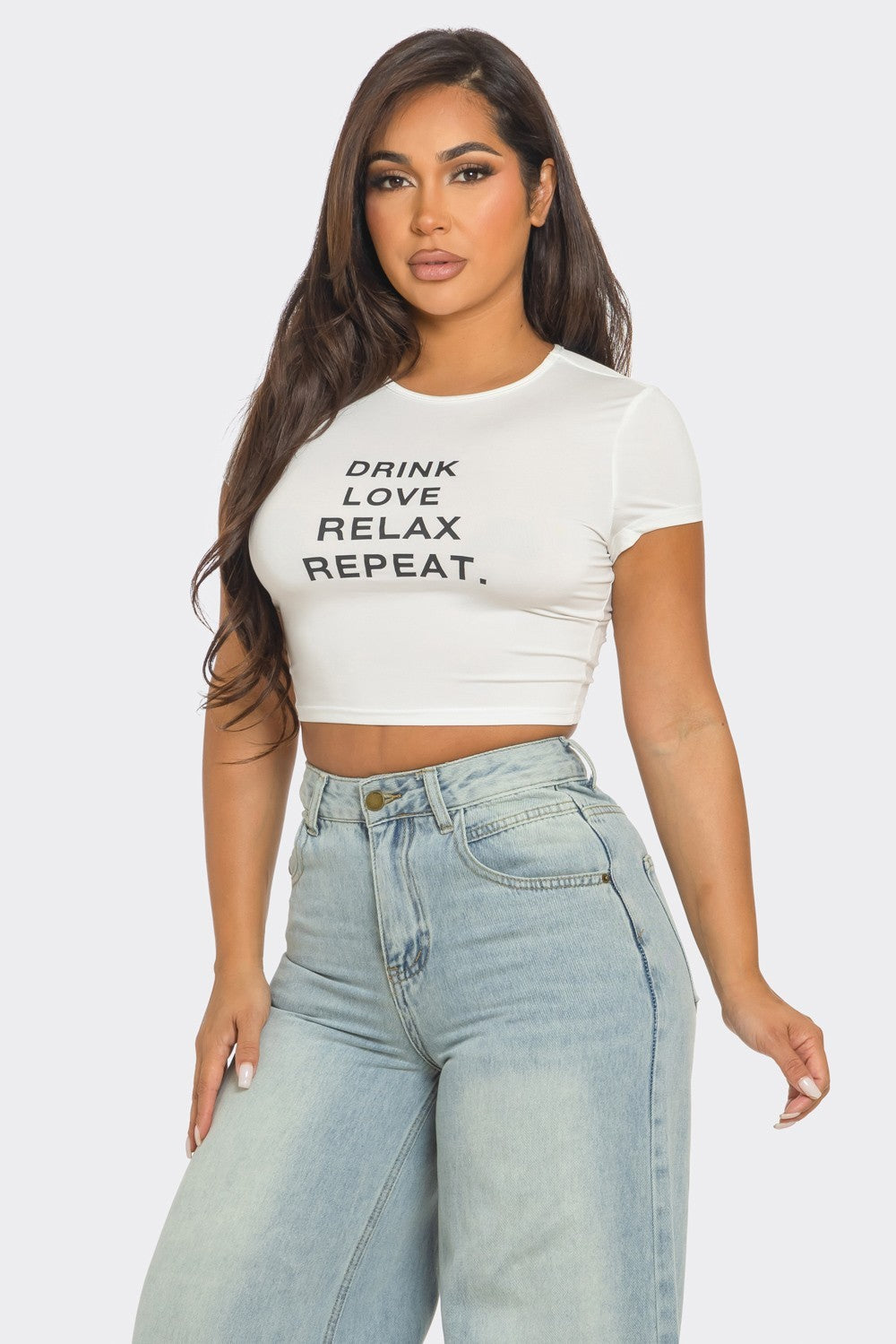 SHORT SLEEVE CROP TOP