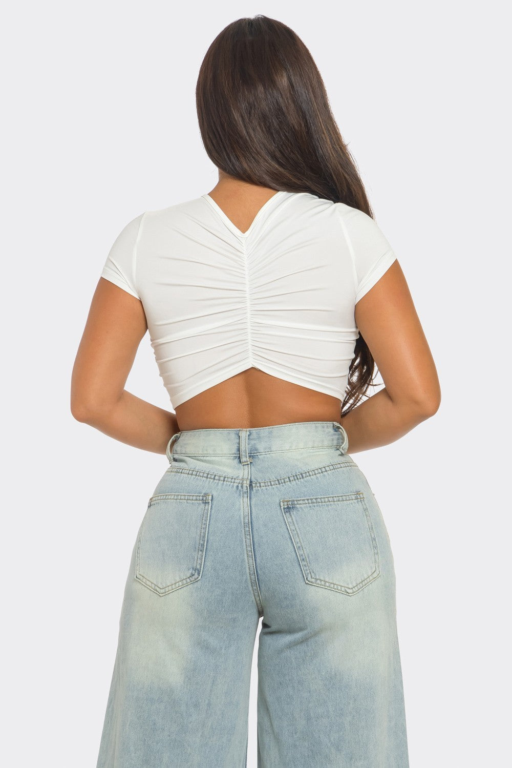 SHORT SLEEVE CROP TOP